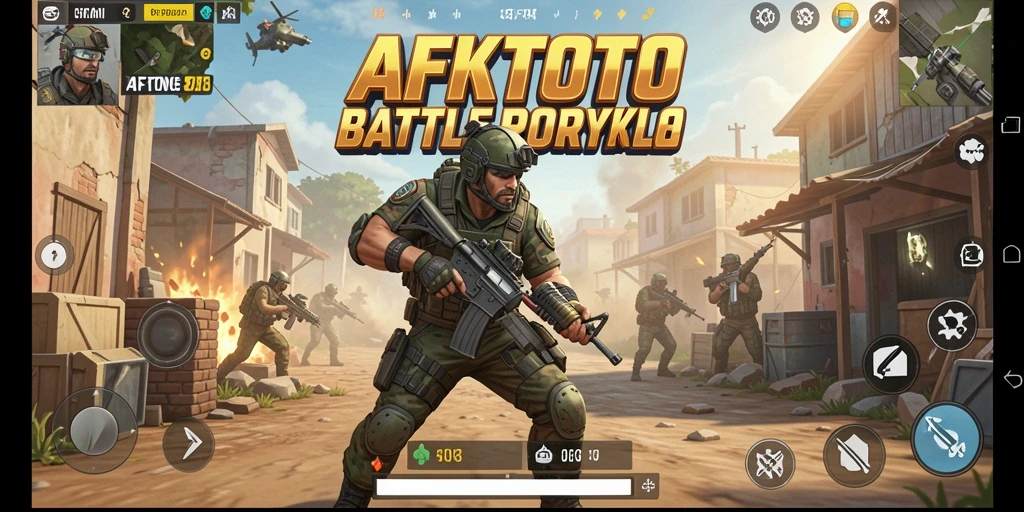 Gameplay intens AFKTOTO dalam mode Battle Royale