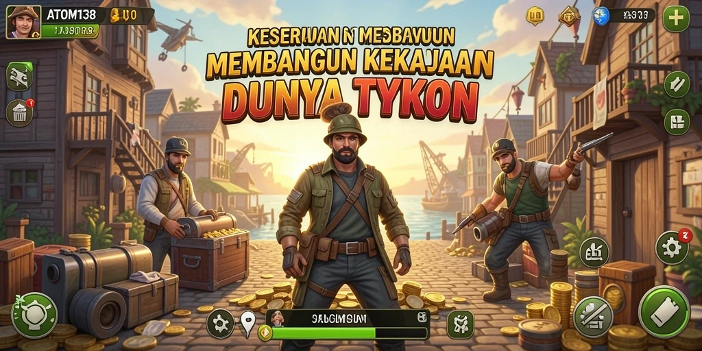 Tampilan gameplay ATOM138 yang realistis dan menarik.