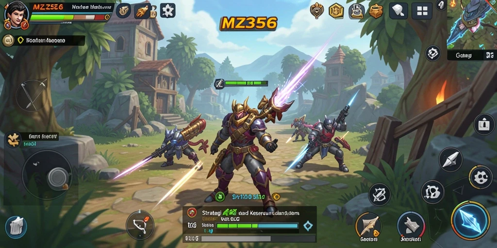 Screenshot gameplay MZ356 menunjukkan kekuatan strategi yang mendebarkan.