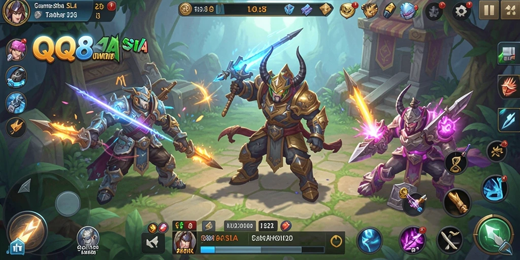 Tampilan gameplay seru dari QQ88ASIA yang menampilkan strategi dan aksi.